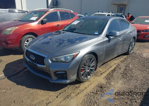 2017 Infiniti Q50 3.0T Red Sport 400 from USA, damaged, VIN JN1FV7AP7HM851350